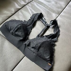 PINK Victoria's Secret Black Lace Bralette